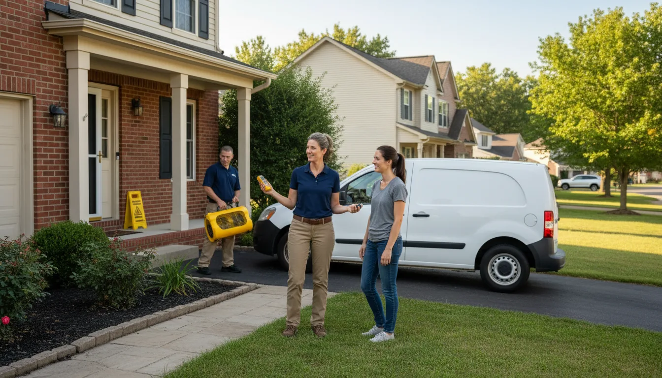 Residential water damage restoration in Hannastown, PA